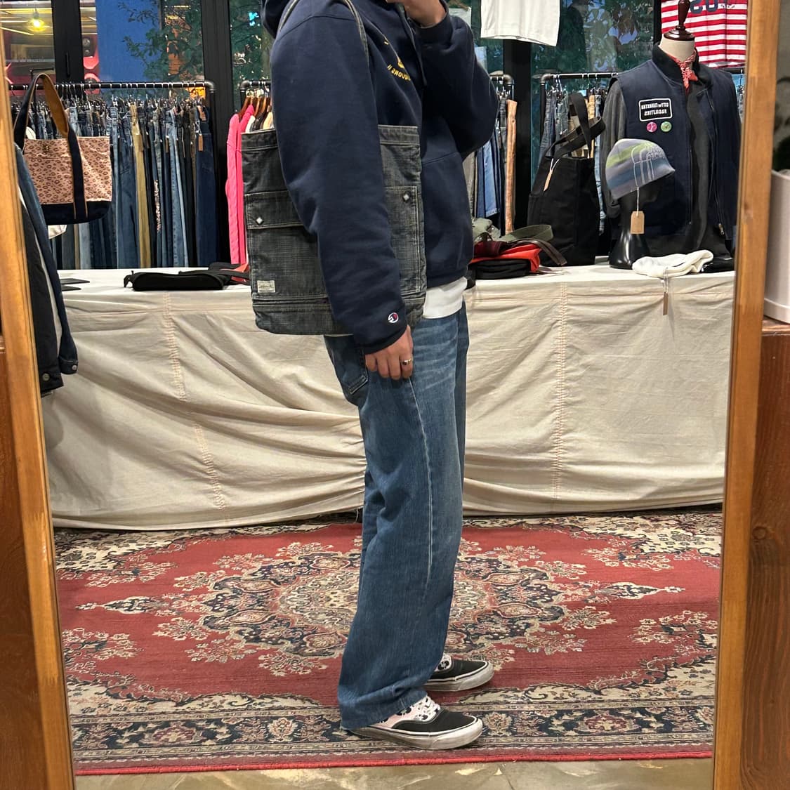 요시다 포터 코튼 데님 숄더백 토트백 P01 상품이미지10