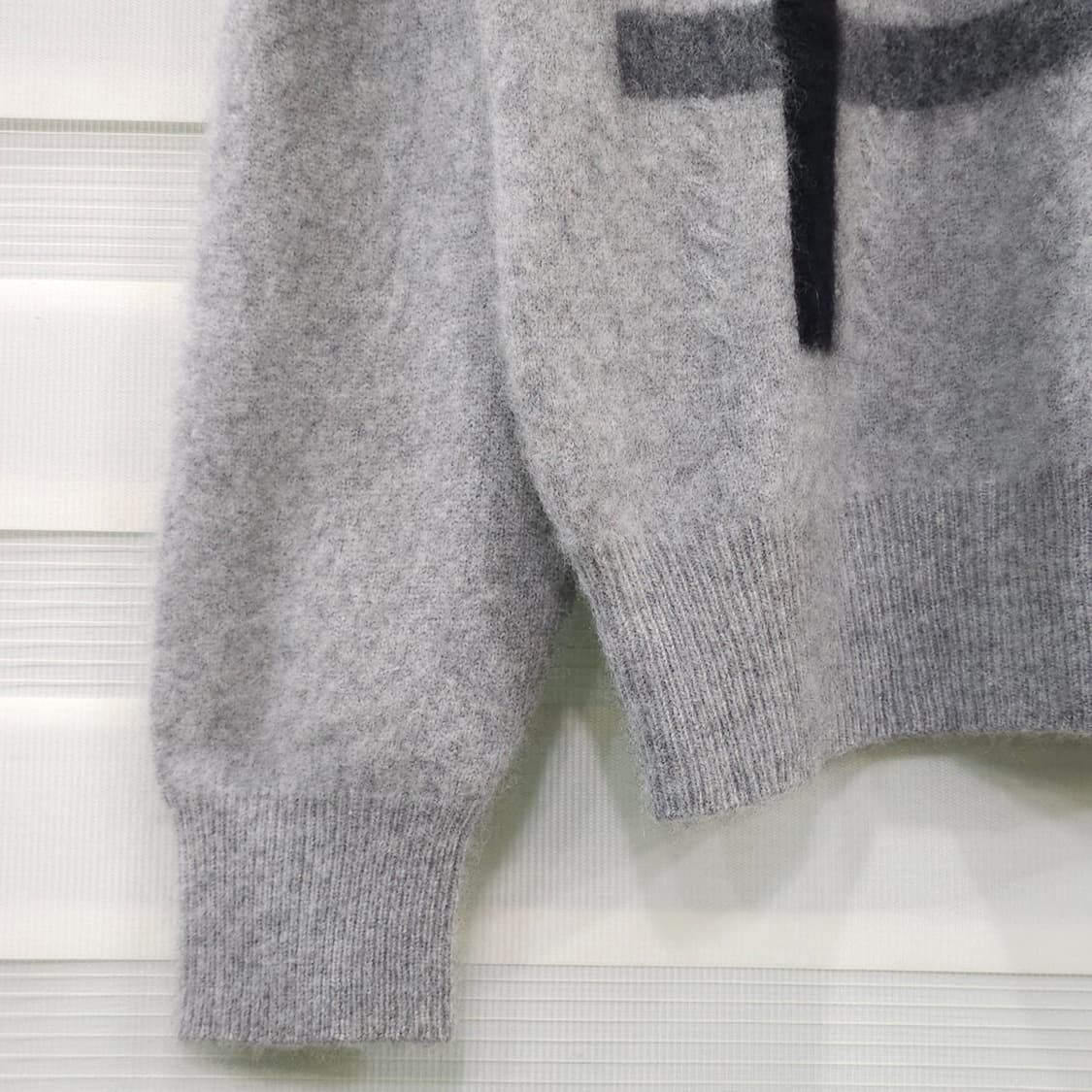 JAPAN 빈티지 캐시미어100 V넥 니트 스웨터- 우먼L 상품이미지4