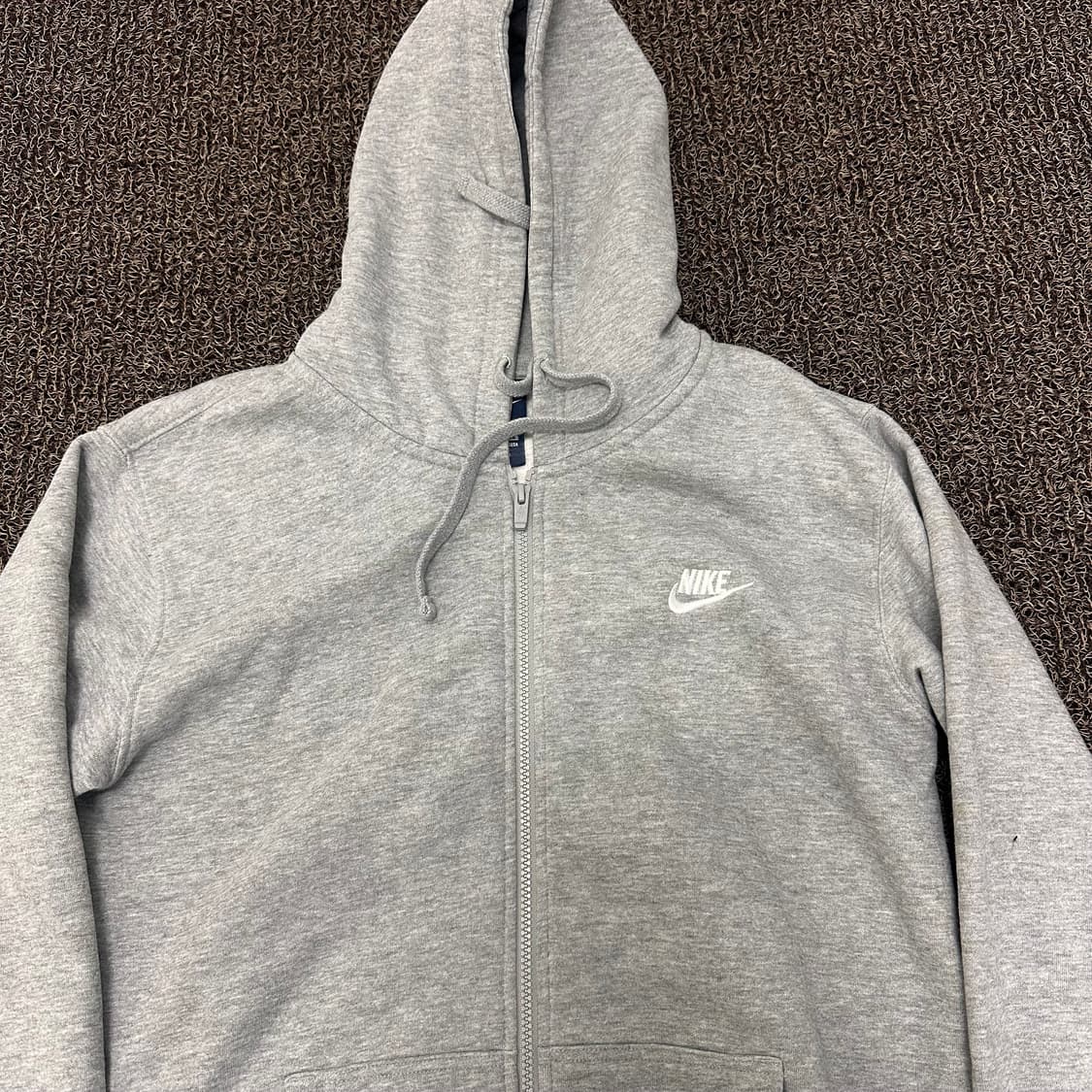 NIKE 나이키 기모 후드집업 그레이 L 상품이미지2