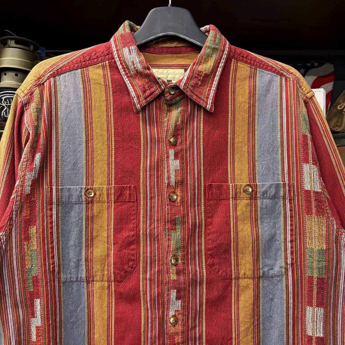Territory A head 네이티브 패턴 포켓 웨스턴 셔츠 N498 상품이미지3