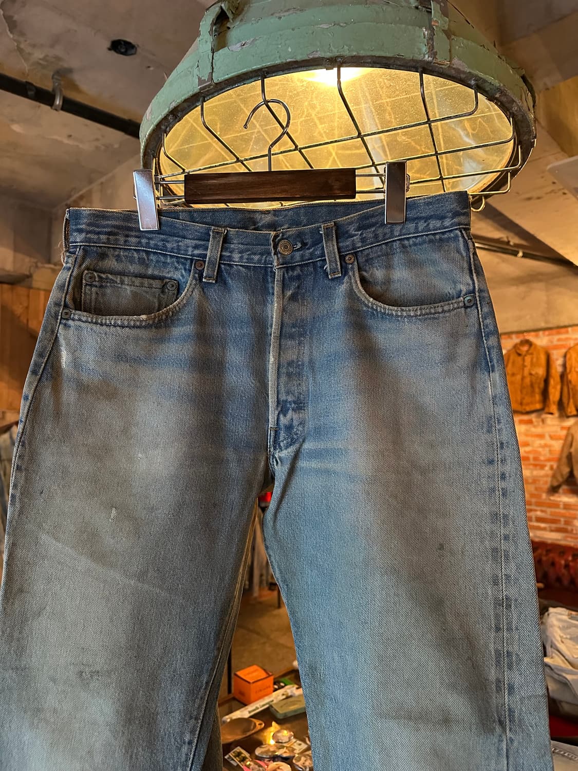 80s USA 빈티지 리바이스 501 셀비지 데님 팬츠 66후기 상품이미지3