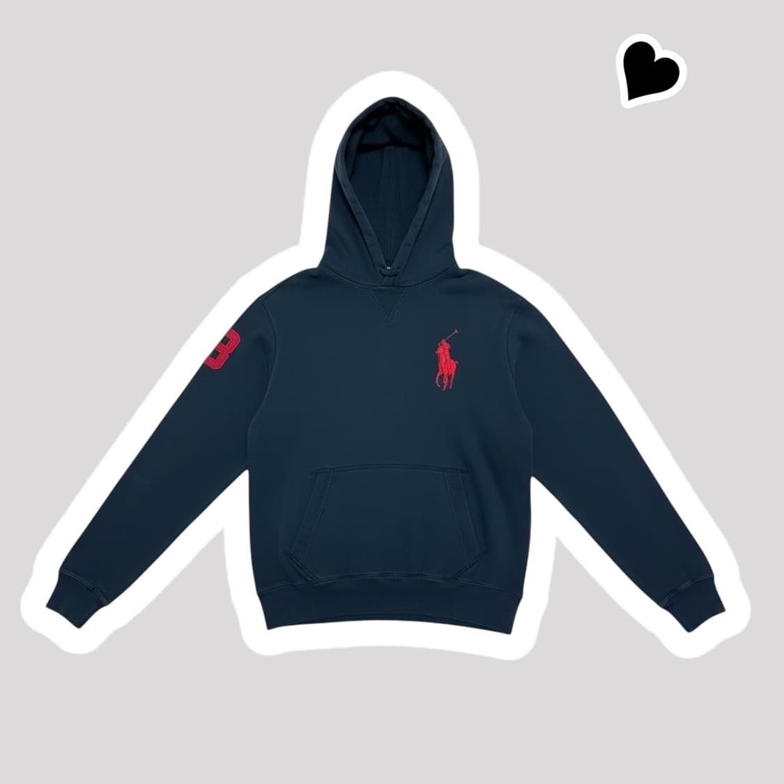 폴로 랄프로렌 블랙 빅폴로니 후드 상품이미지1