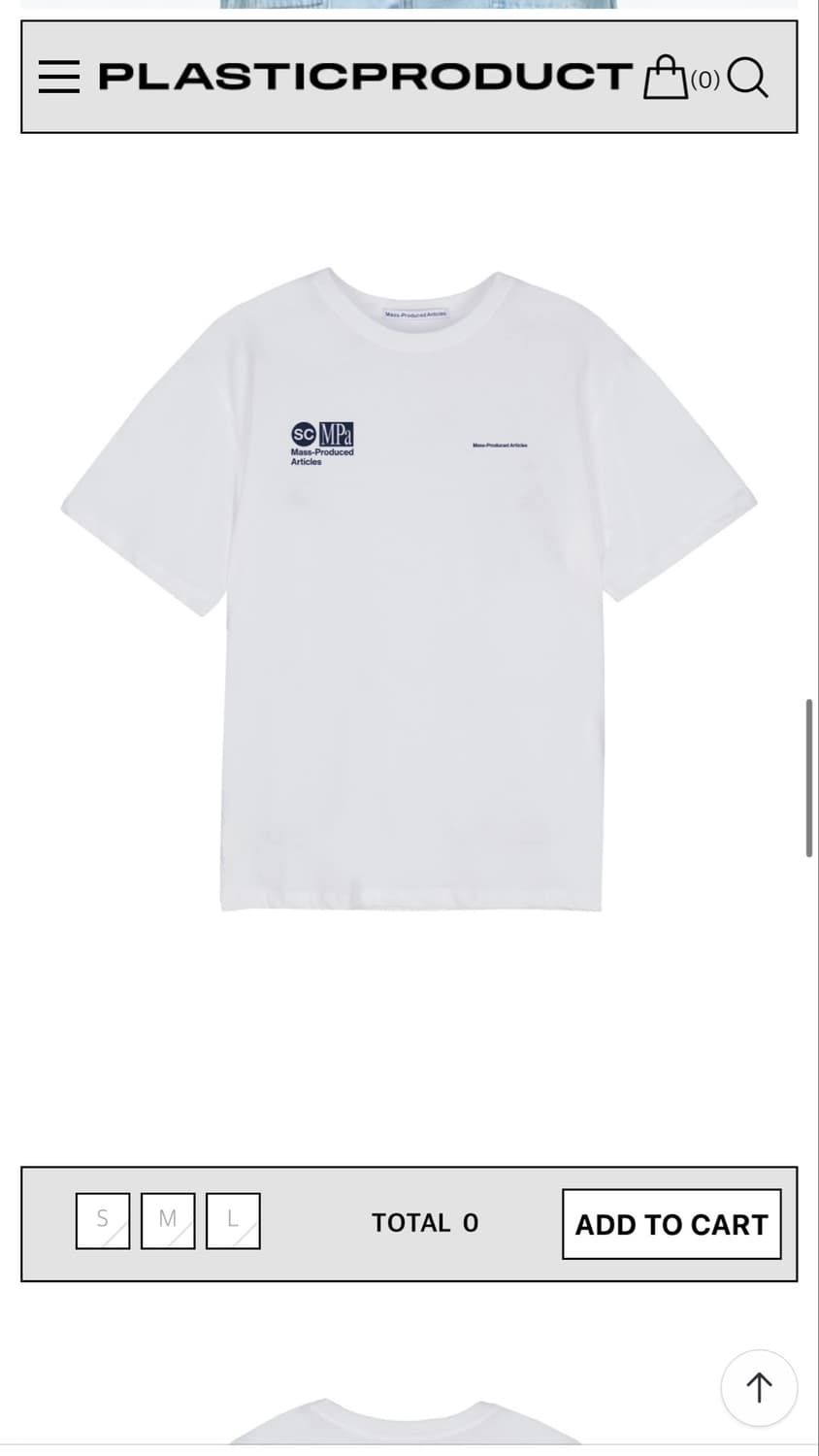 플라스틱프로덕트 MPa SPEED CTRL T-SHIRT (WHITE) 상품이미지1