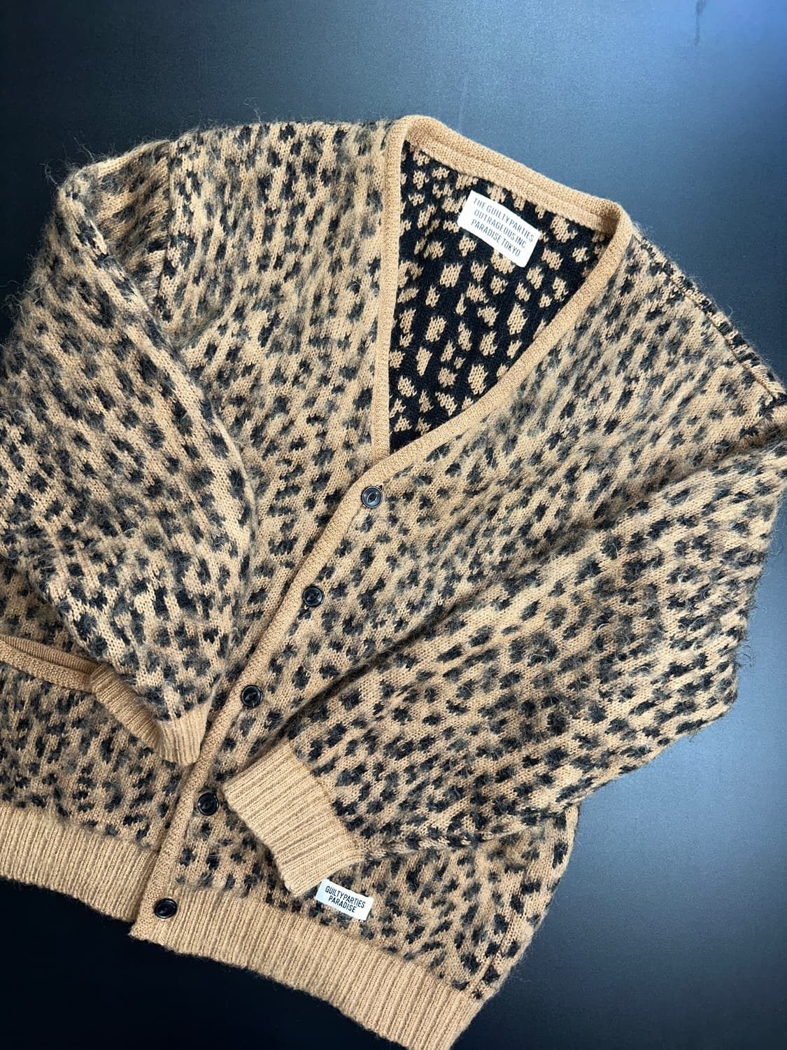 Wackomaria leopard mohair cardigan 상품이미지2