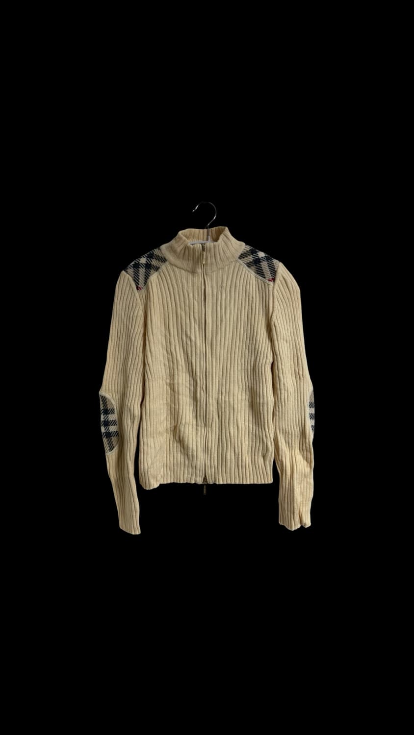 버버리 런던 메리노 울 집업 니트 가디건 상품이미지1