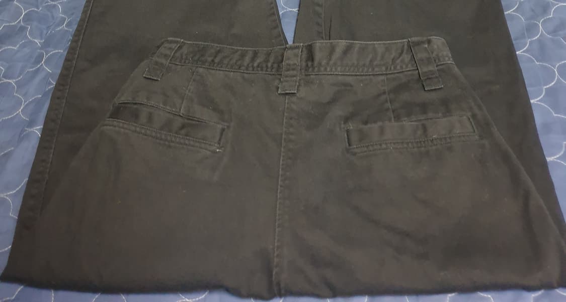 유니클로 U 와이드핏 코튼 치노팬츠 블랙 (30) 상품이미지2