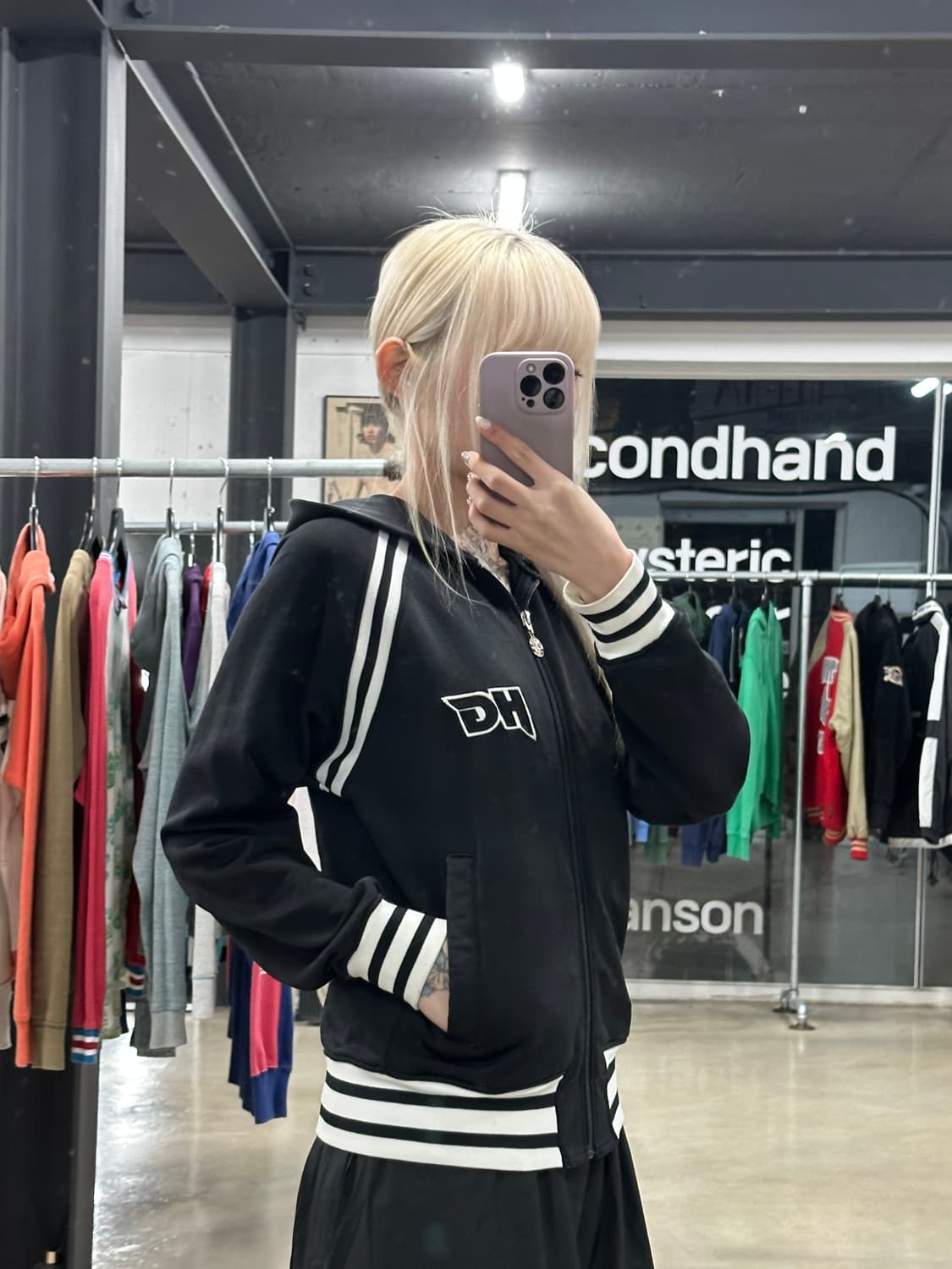 히스테릭 글래머 HG 로고 트랙 자켓 집업 상품이미지1