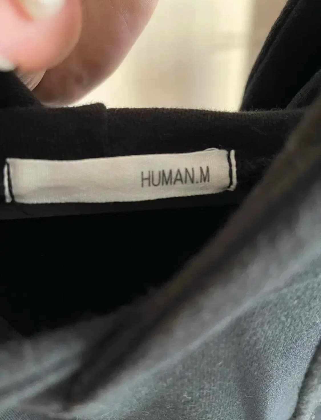 Human made 휴먼메이드 검정색 후드티 프린팅 상품이미지4