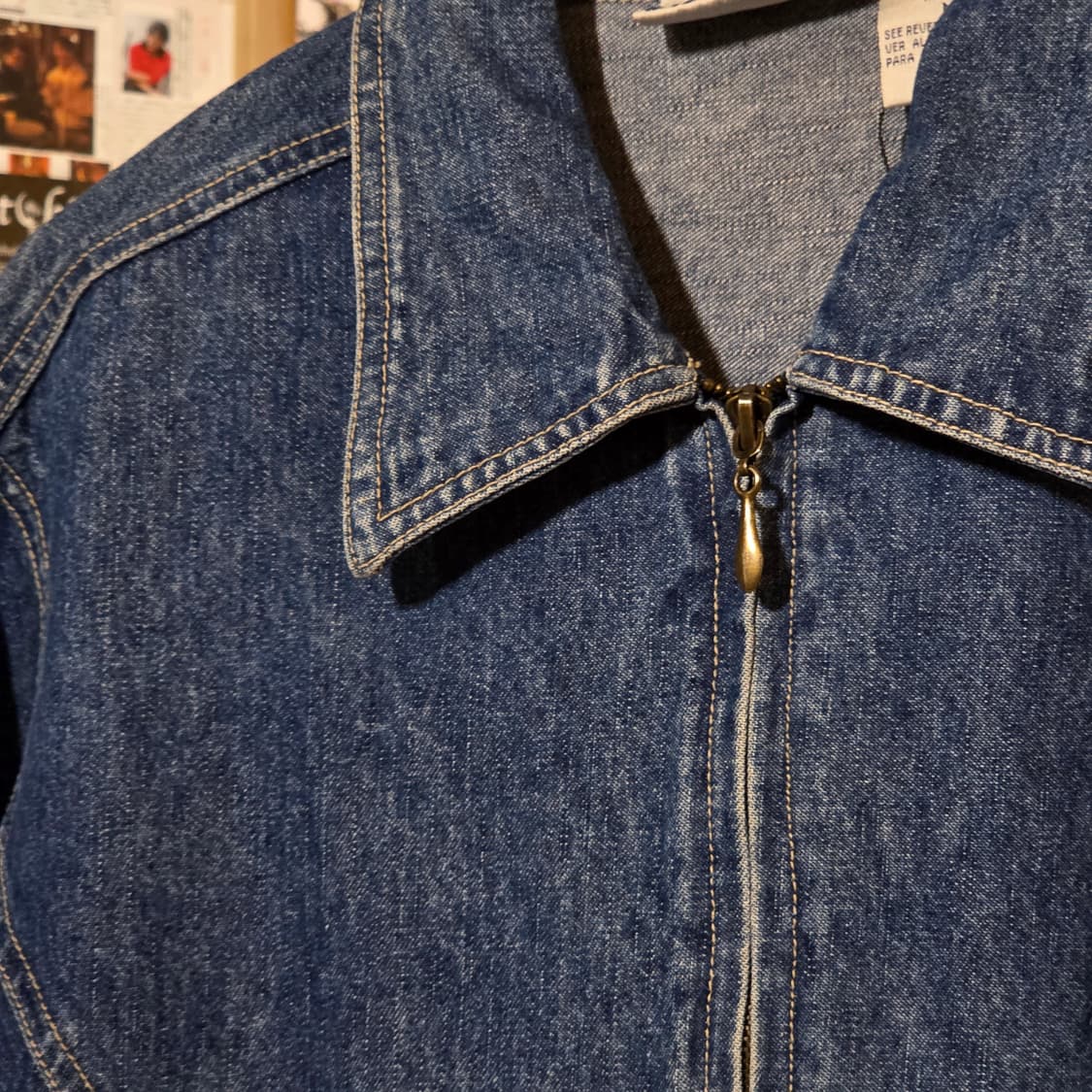 빌블래스 90s 커브드라인 데님 자켓 상품이미지3