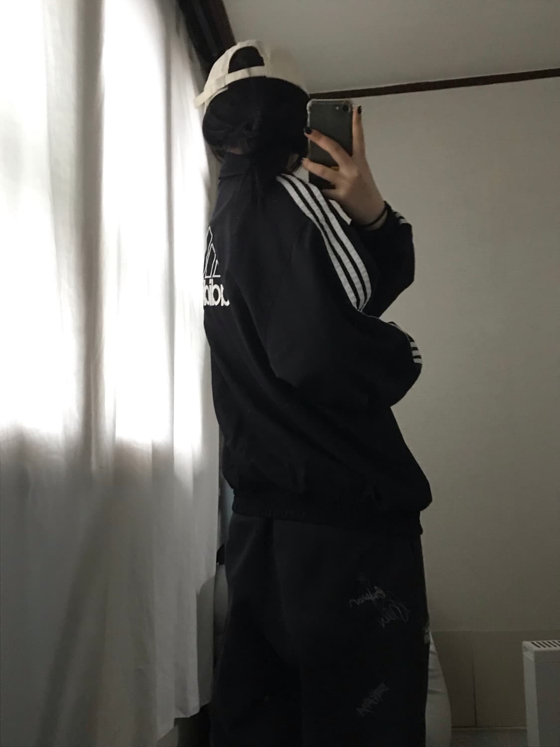 아디다스 90s 블랙 윈드브레이커 상품이미지5