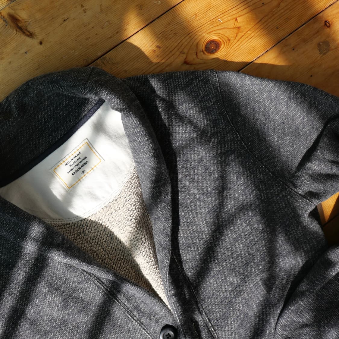 BACK NUMBER 스웨트 숄카라 가디건  상품이미지4