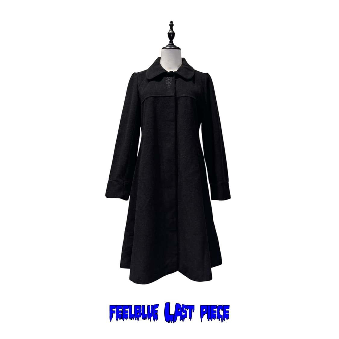 AXES FEMME gothic black flare coat 상품이미지1