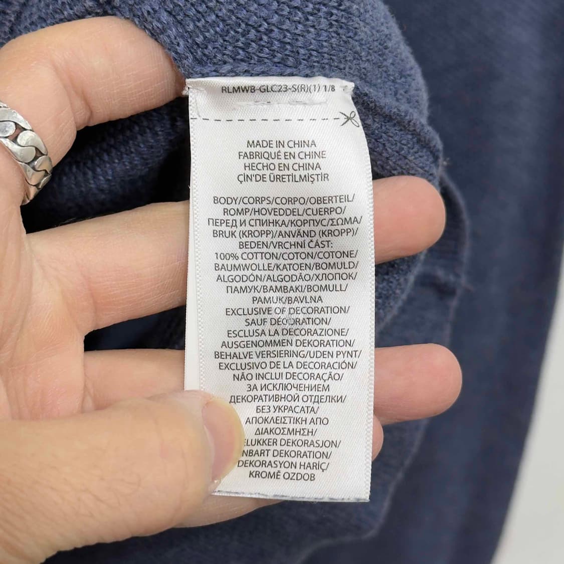 폴로 랄프로렌 피마코튼 하프집업 니트 상품이미지6