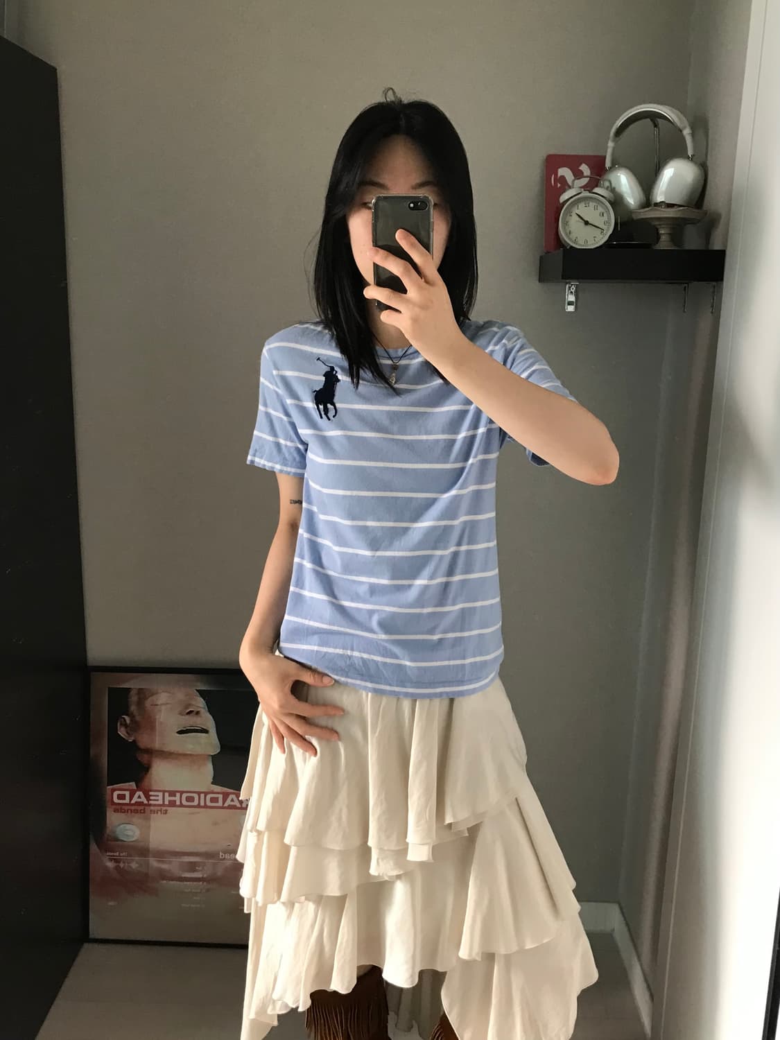 폴로 랄프로렌 빅포니로고 스트라이프 반팔티 상품이미지2