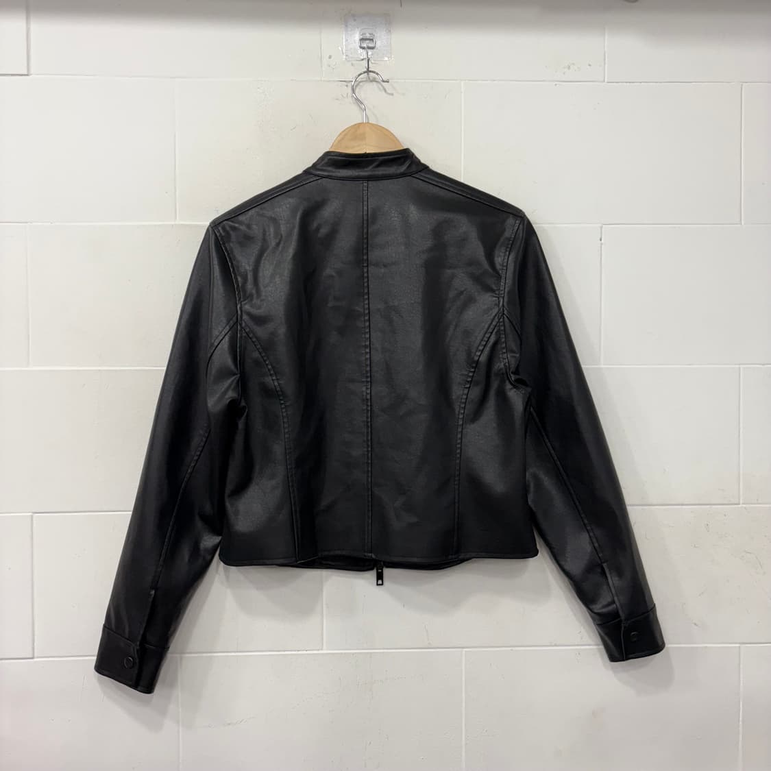 라퍼지스토어 버핑 레더 미니멀 자켓 상품이미지5