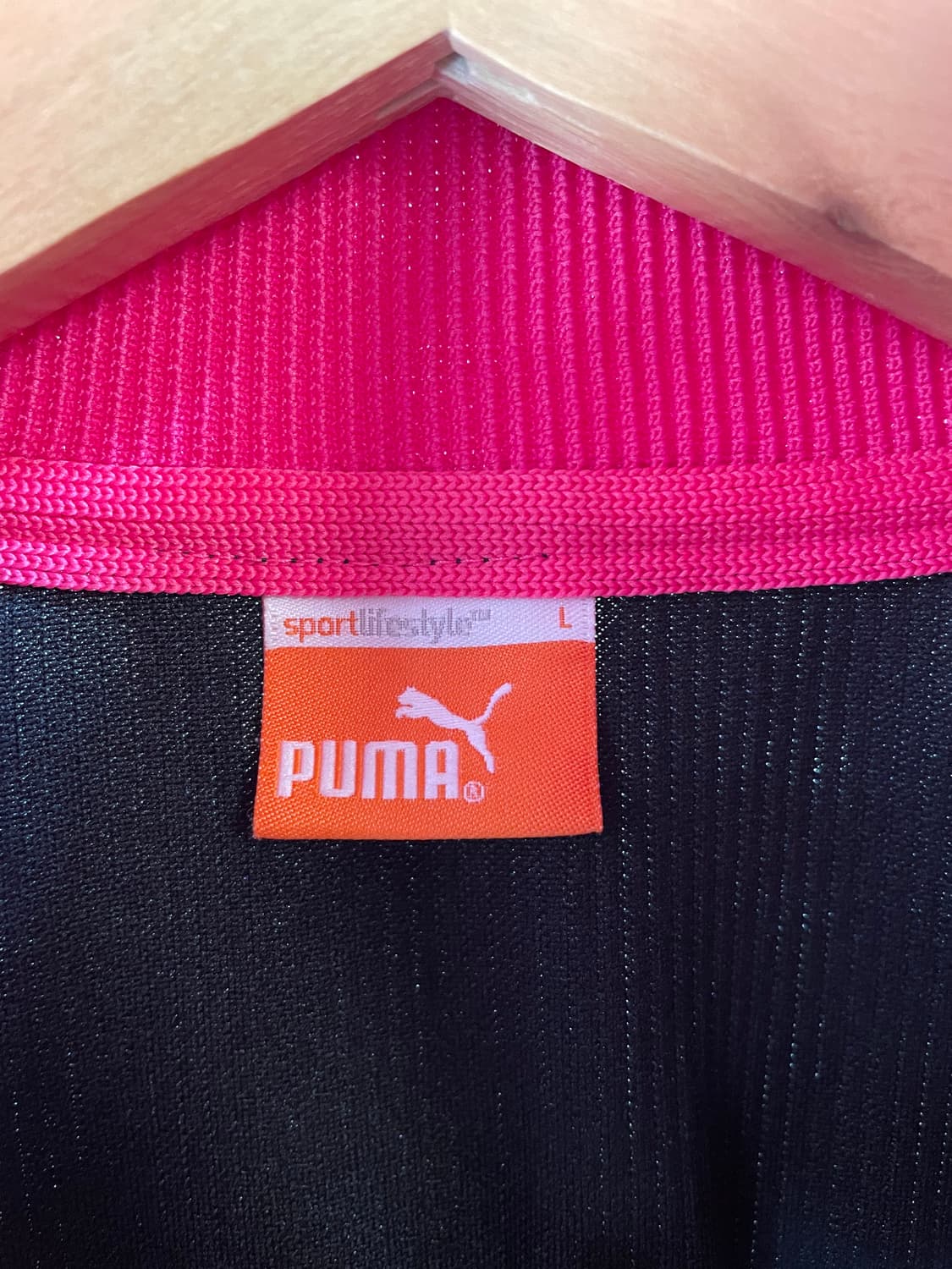 Puma 퓨마 로고 트랙 자켓 블랙 핑크 상품이미지9