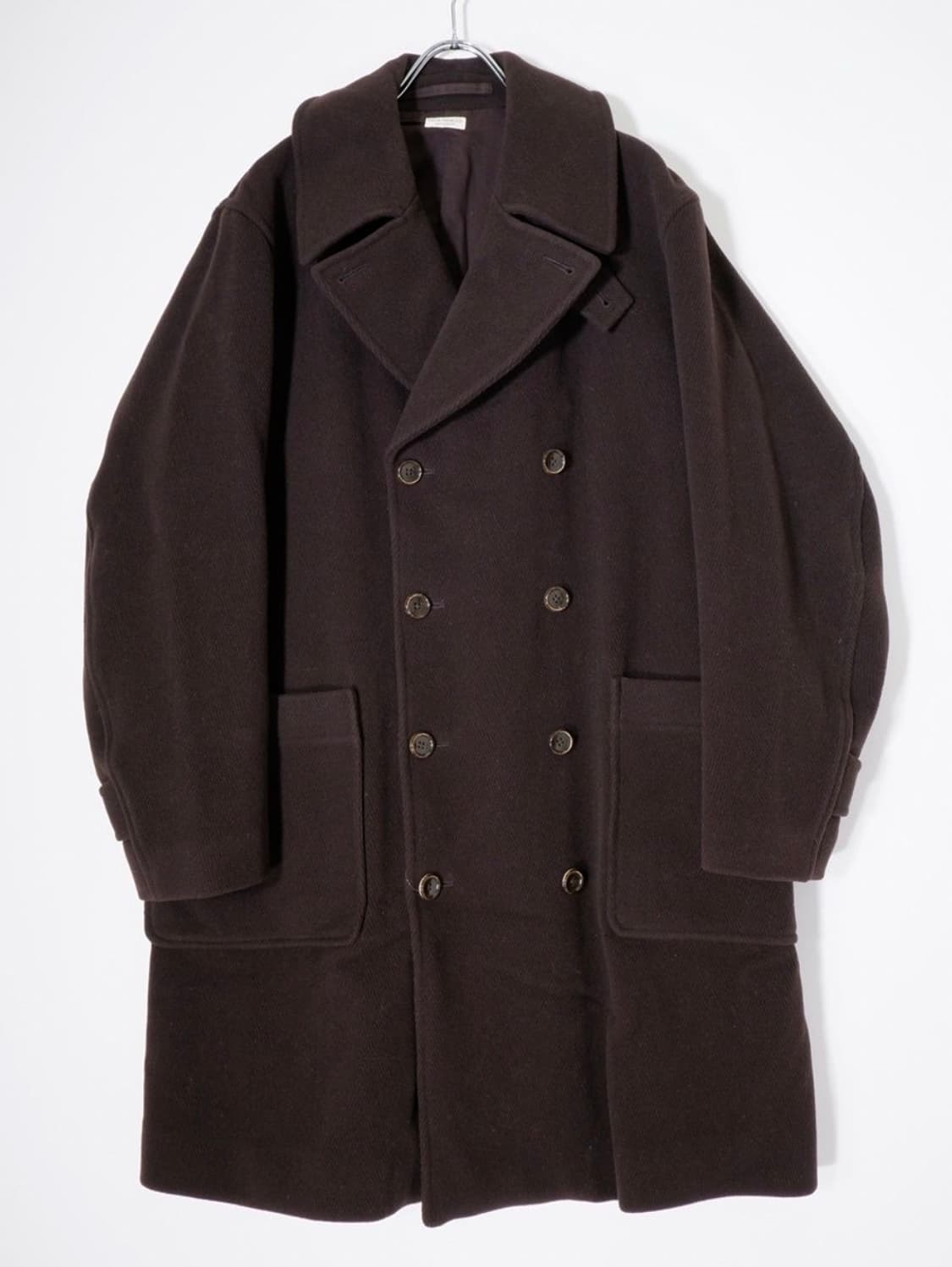 피그벨 멜톤 울 더블 브레스티드 코트 상품이미지1