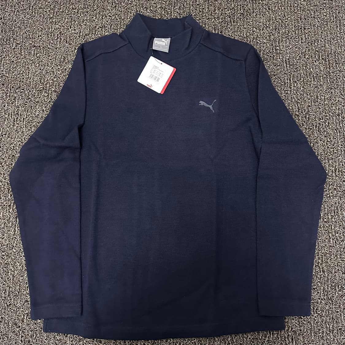 [새상품] PUMA 푸마 목폴라 긴팔티셔츠 네이비 M 상품이미지1