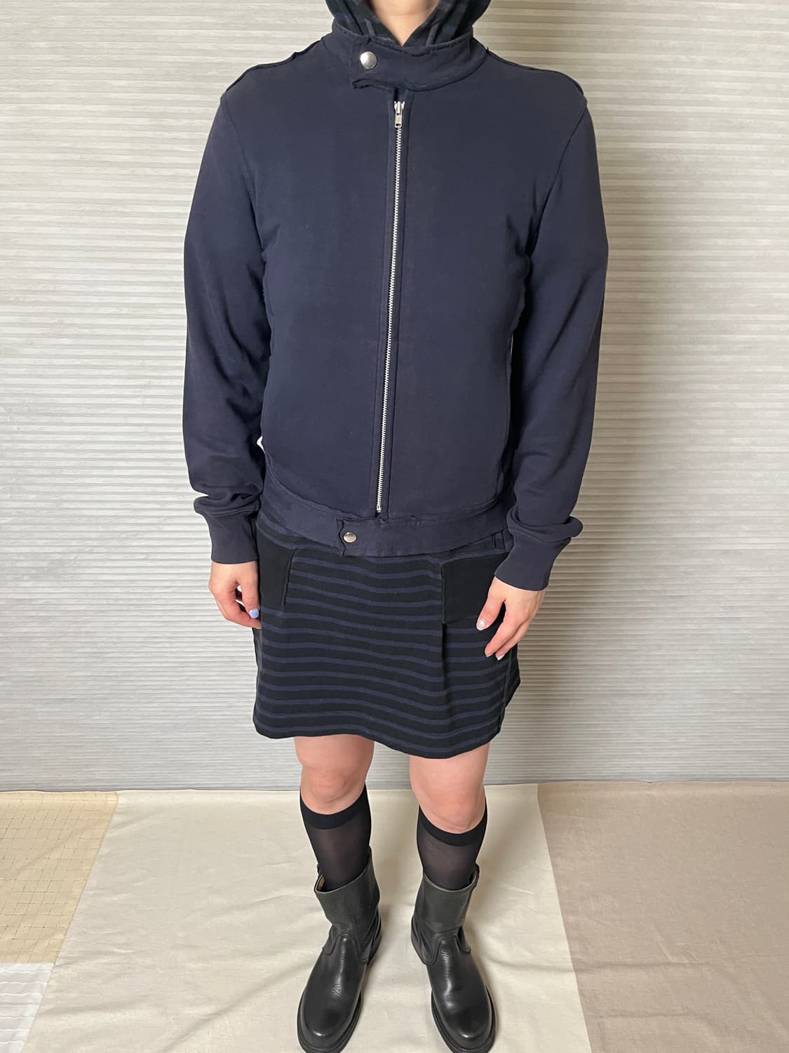 꼼데가르송 스웻 블루종 comme des garcons 카페레이서 상품이미지9