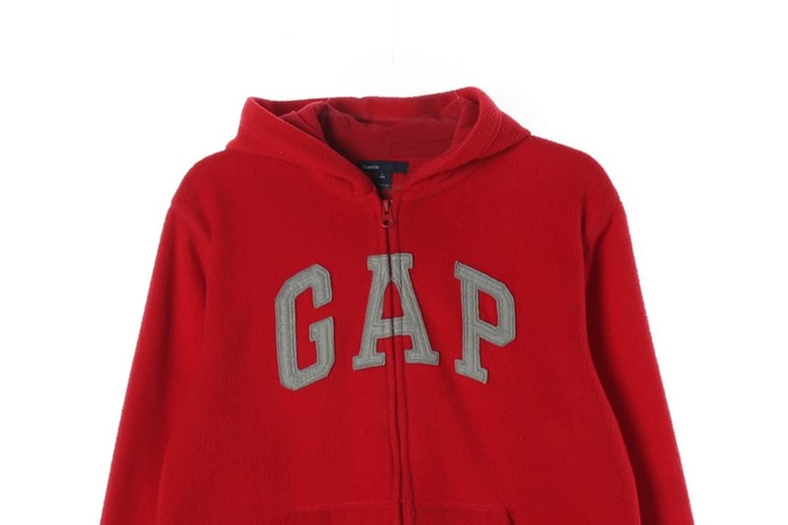 GAP 레드 기모 후드 집업   상품이미지3