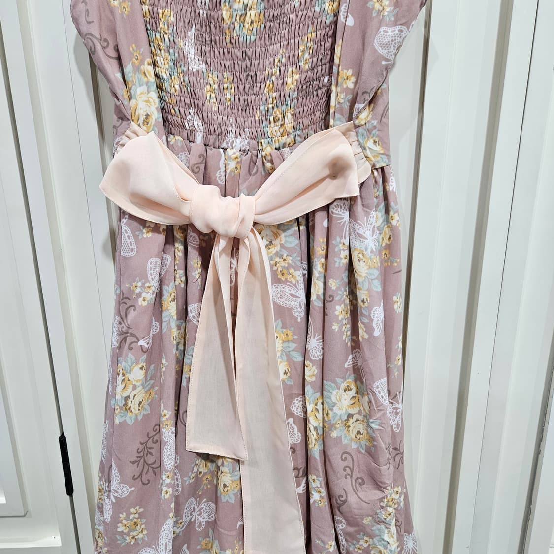 엑시즈팜(Axes Femme) 로즈 버터플라이 프릴 원피스 상품이미지7