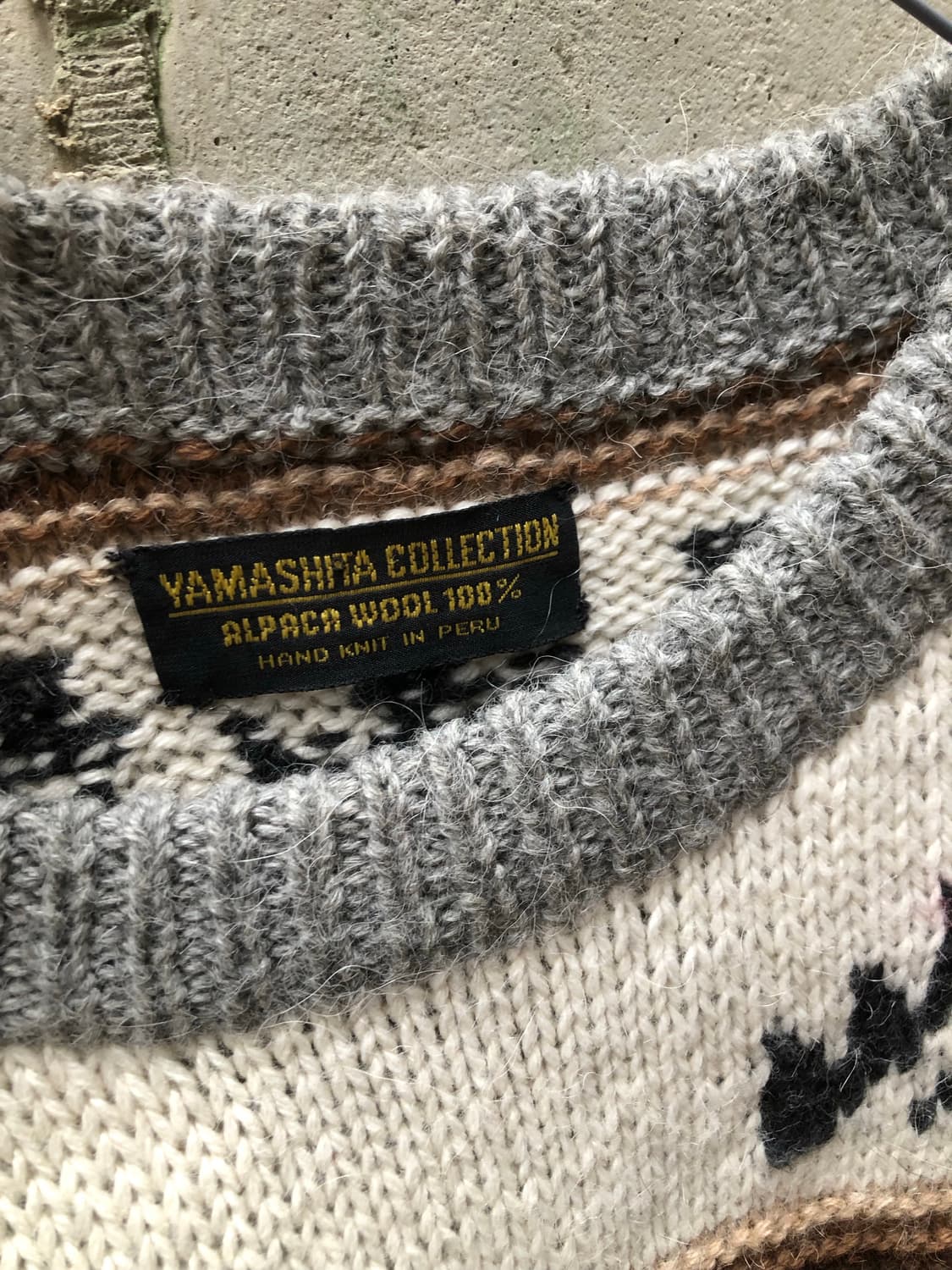 Alpaca wool 100% handmade knit 상품이미지7