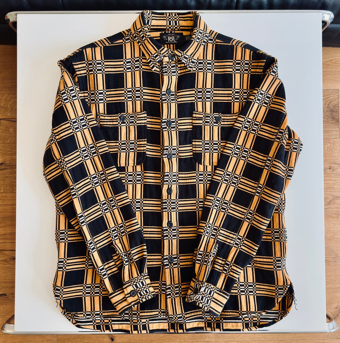 RRL 더블알엘 22FW 자카드 오버셔츠 L사이즈 신품급 워크셔츠 상품이미지2