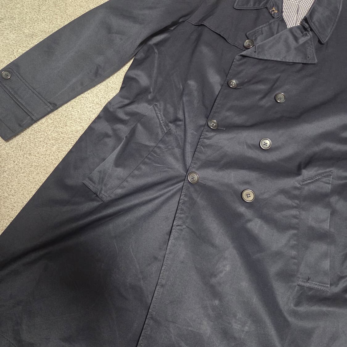 GU 코튼 트렌치 코트 L(100) 상품이미지3