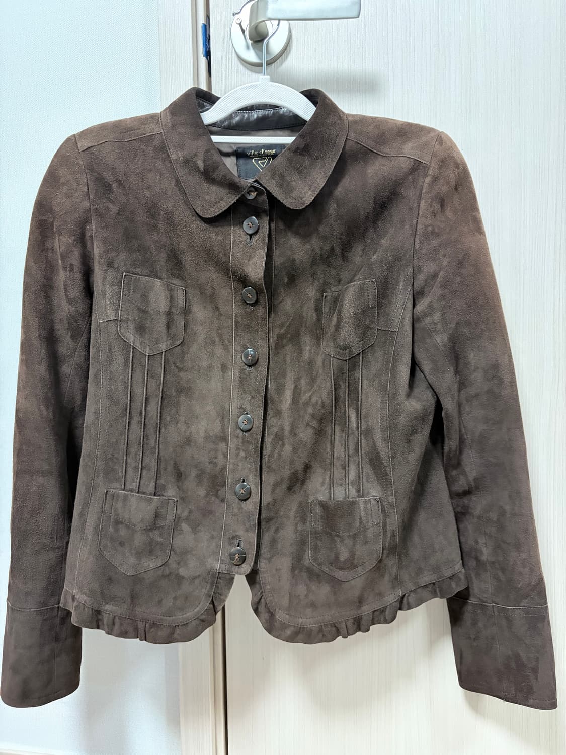 브라운 프릴 자켓 상품이미지1