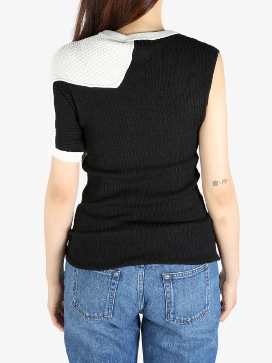 키코 코스타디노브 블랙 화이트 노마스 니트 래글런 스웨터 251985F0 상품이미지5