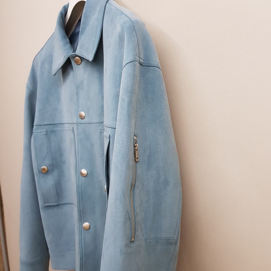 한섬 시스템 2022 스티치 포켓 점퍼 100사이즈 상품이미지5