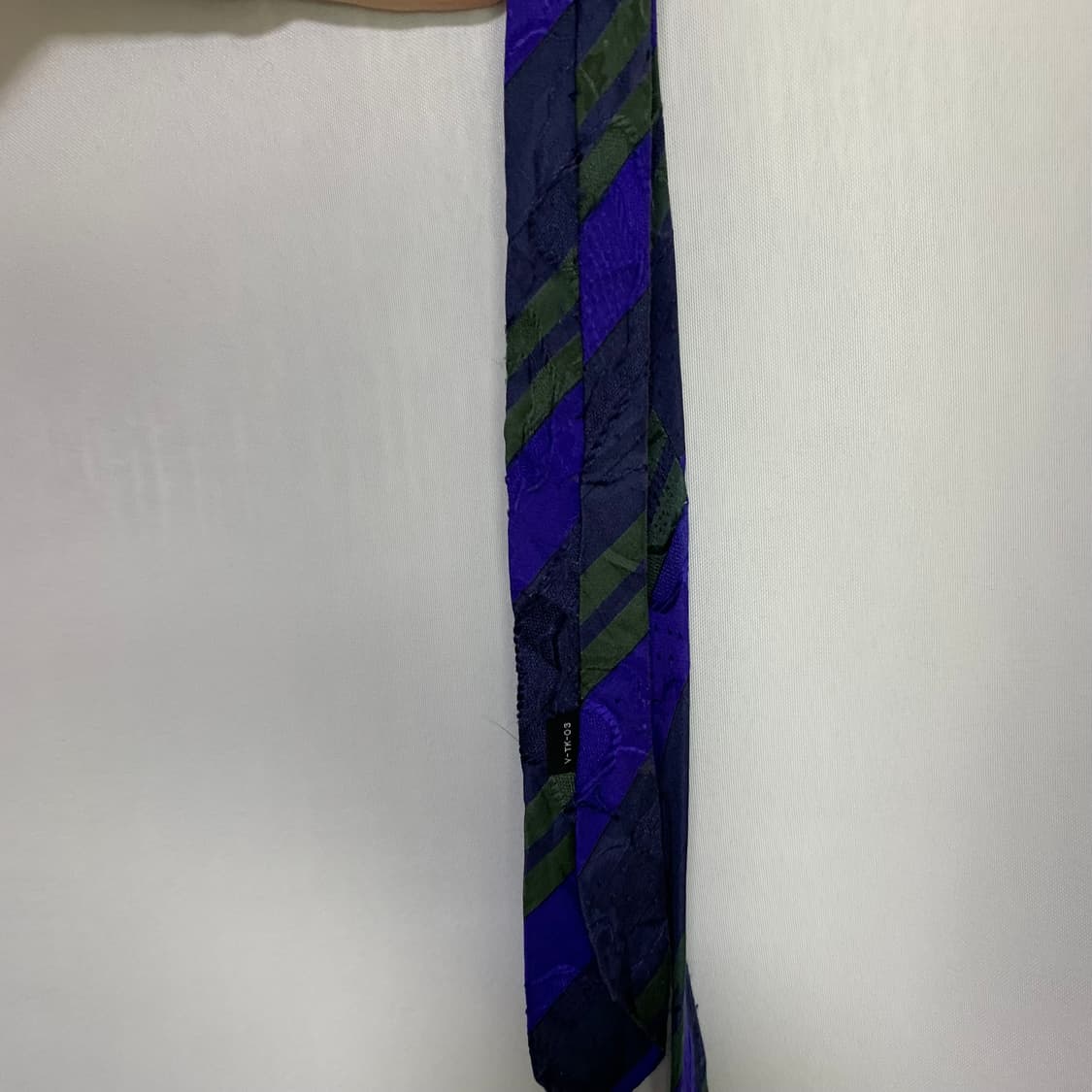 크리스찬 디올 사선 스트라이프 빈티지 패턴 실크 넥타이 상품이미지6