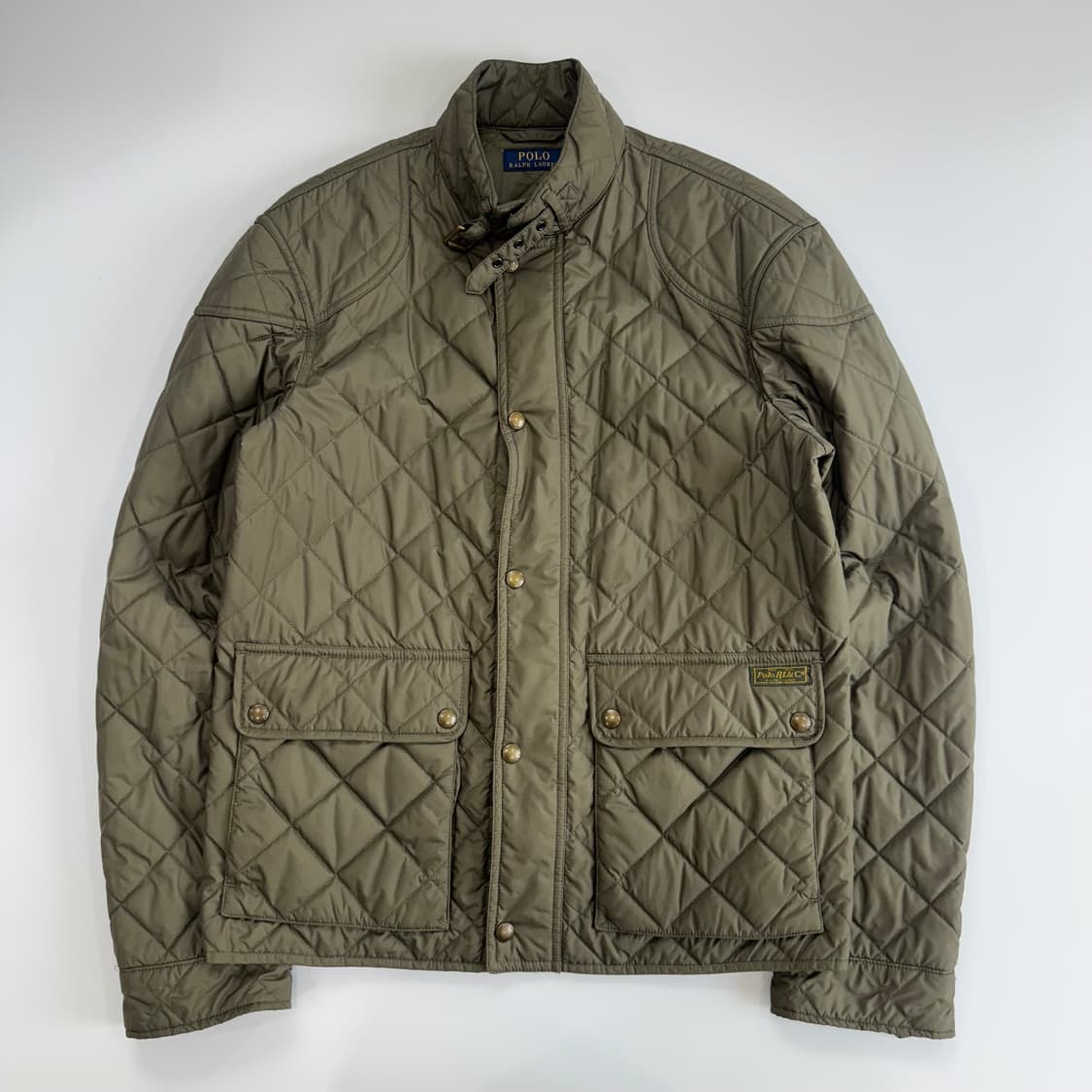 Polo 폴로 하이넥 카키 누빔 점퍼  상품이미지3