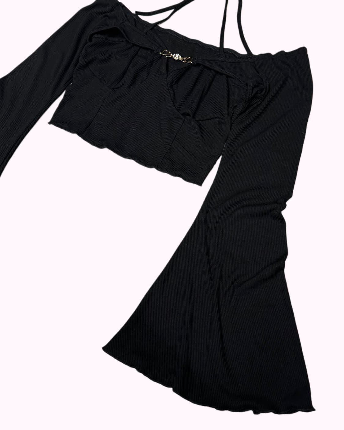 layered buckle halter top 상품이미지3