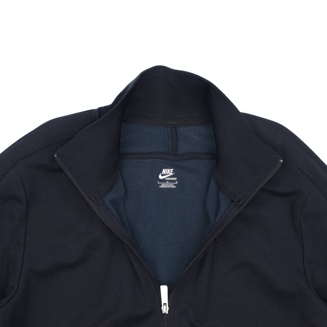 100 나이키 올블랙 트랙탑 져지 N7386 상품이미지4