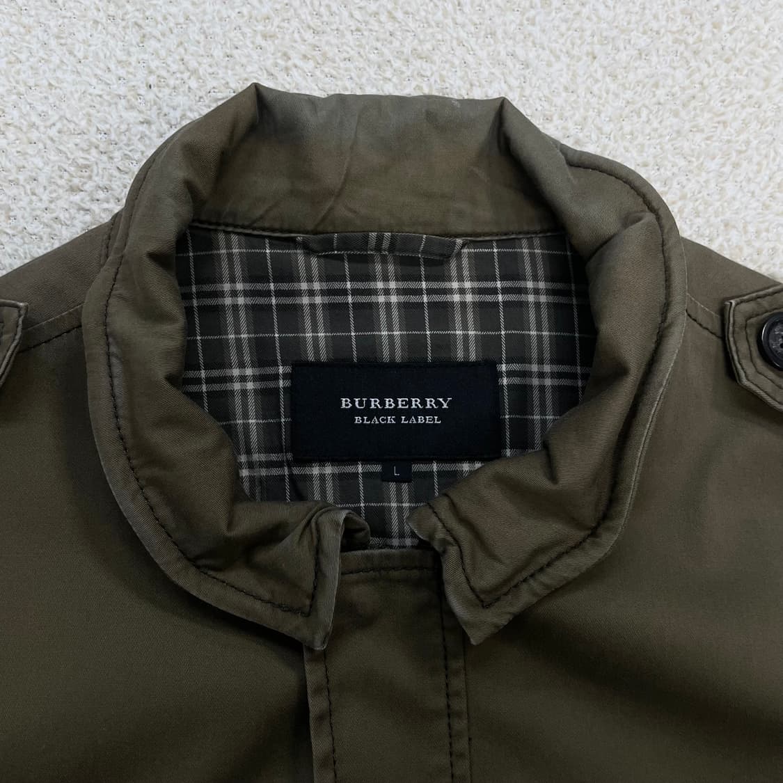 버버리 Burberry 블랙라벨 밀리터리 자켓 브라운 상품이미지4