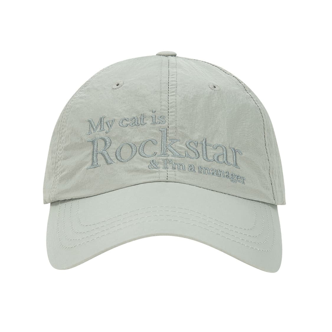 조거쉬 모자 Rockstar cat Nylon cap-Light grey 상품이미지5
