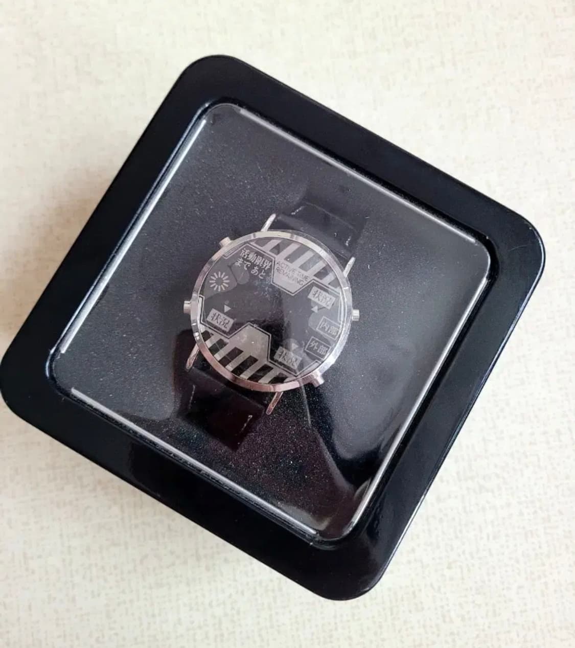 레어 한정판) 세제품 에반게리온 신극장판 네르프 LED 디지털 시계 상품이미지1