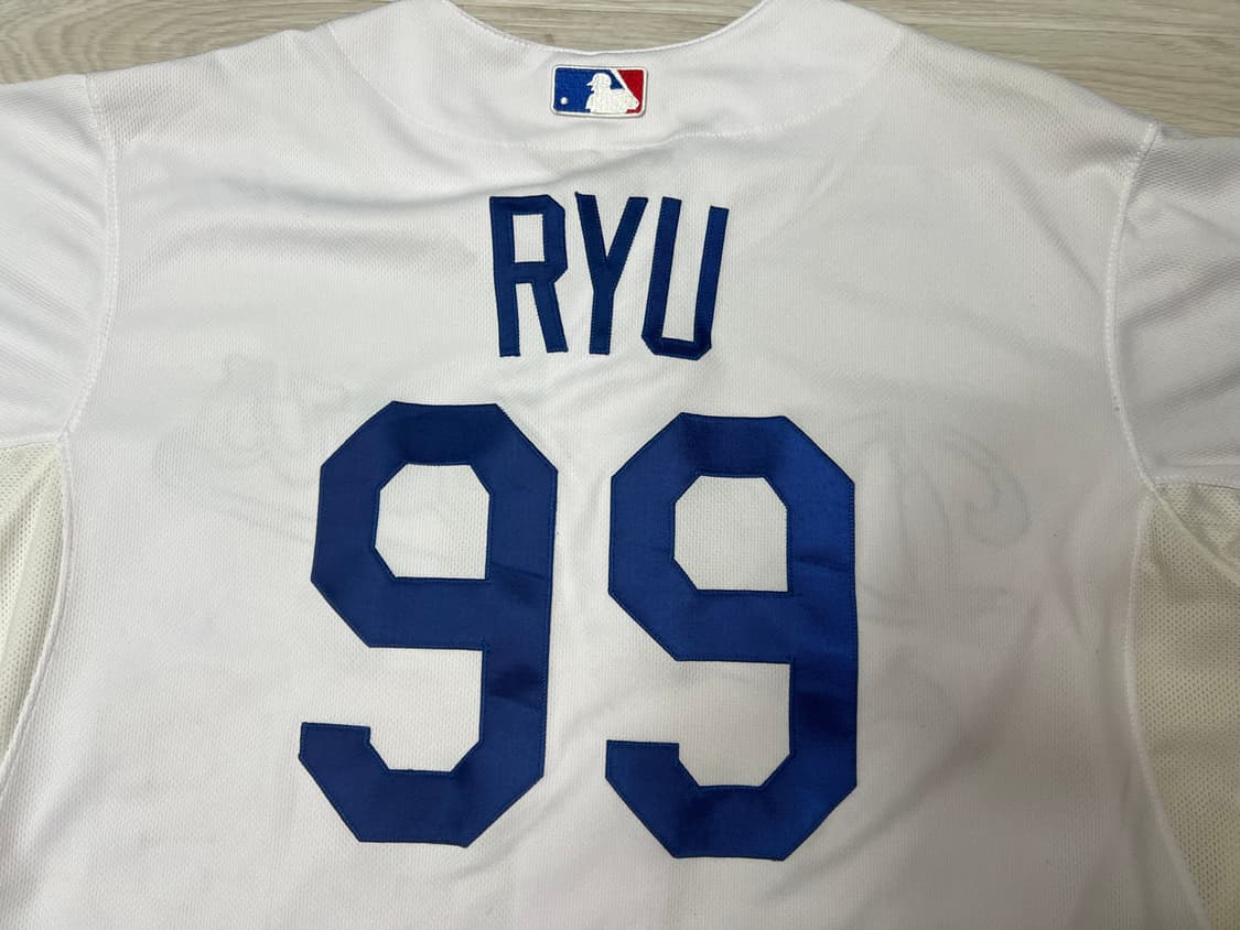 [44] 마제스틱 MLB LA다저스 홈 류현진 유니폼 상품이미지4