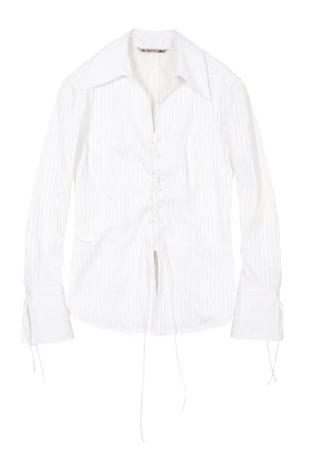 더오픈프로덕트 STRIPE LACE UP SHIRT 상품이미지3