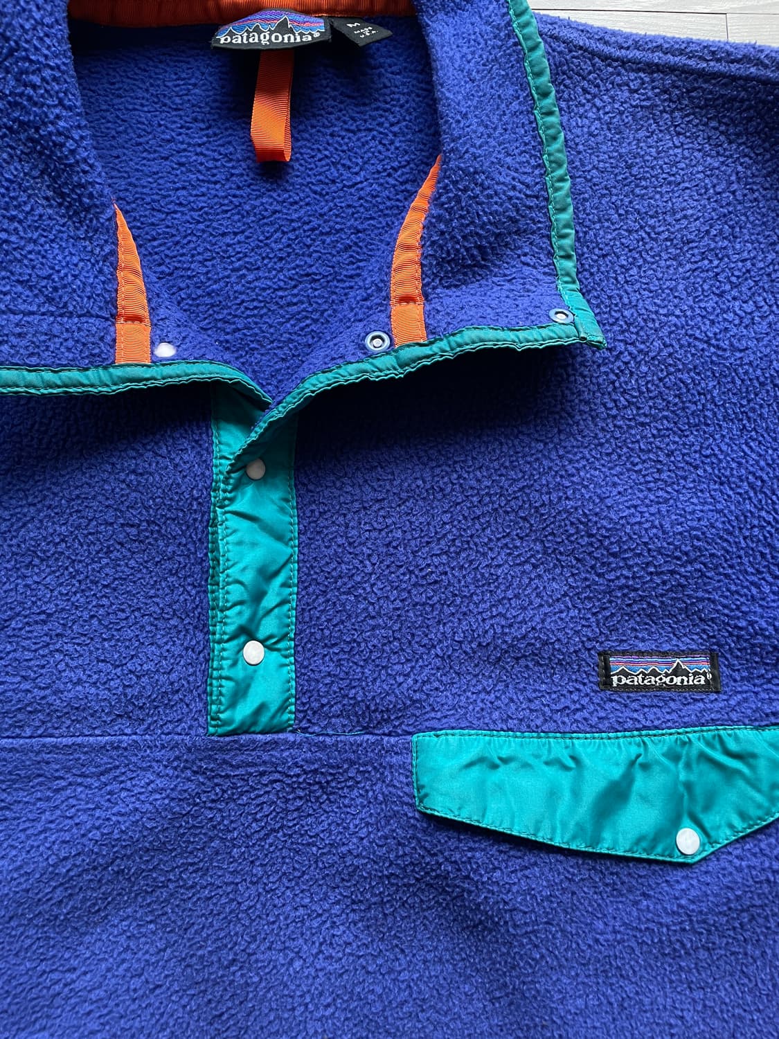 90s 파타고니아 신칠라 블루 rare 빈티지 상품이미지4