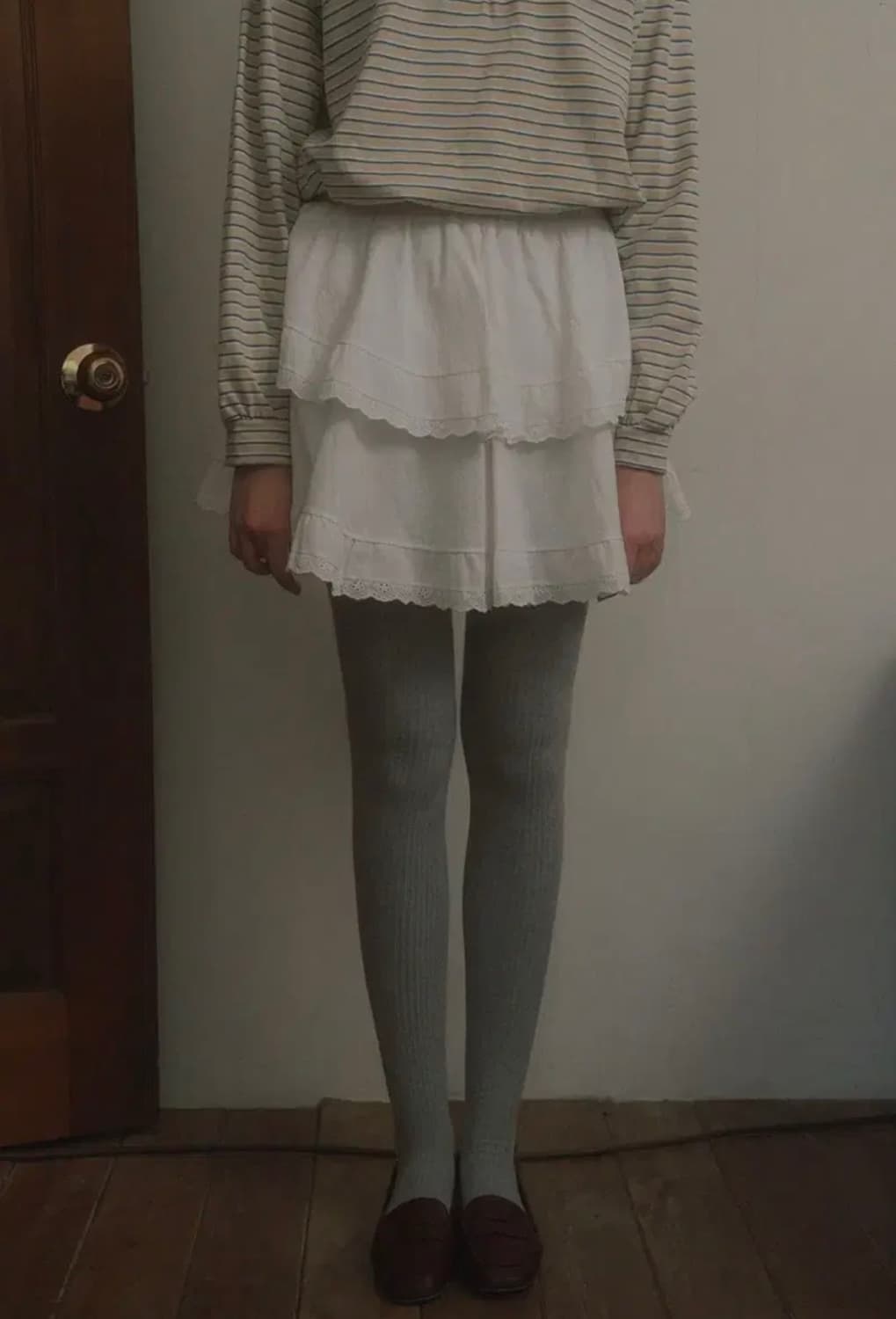 위드아웃썸머 오프 레이스 스커트 화이트 상품이미지5