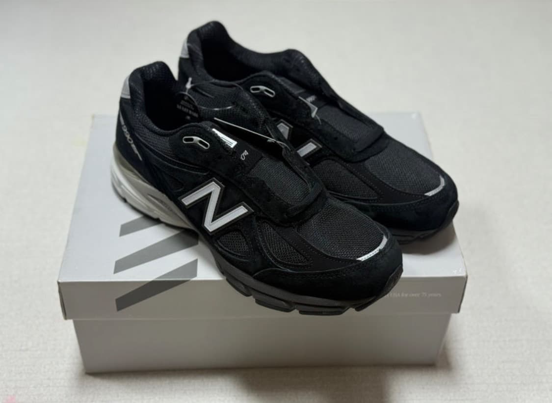 (새상품) 뉴발란스 990v4 블랙 상품이미지2