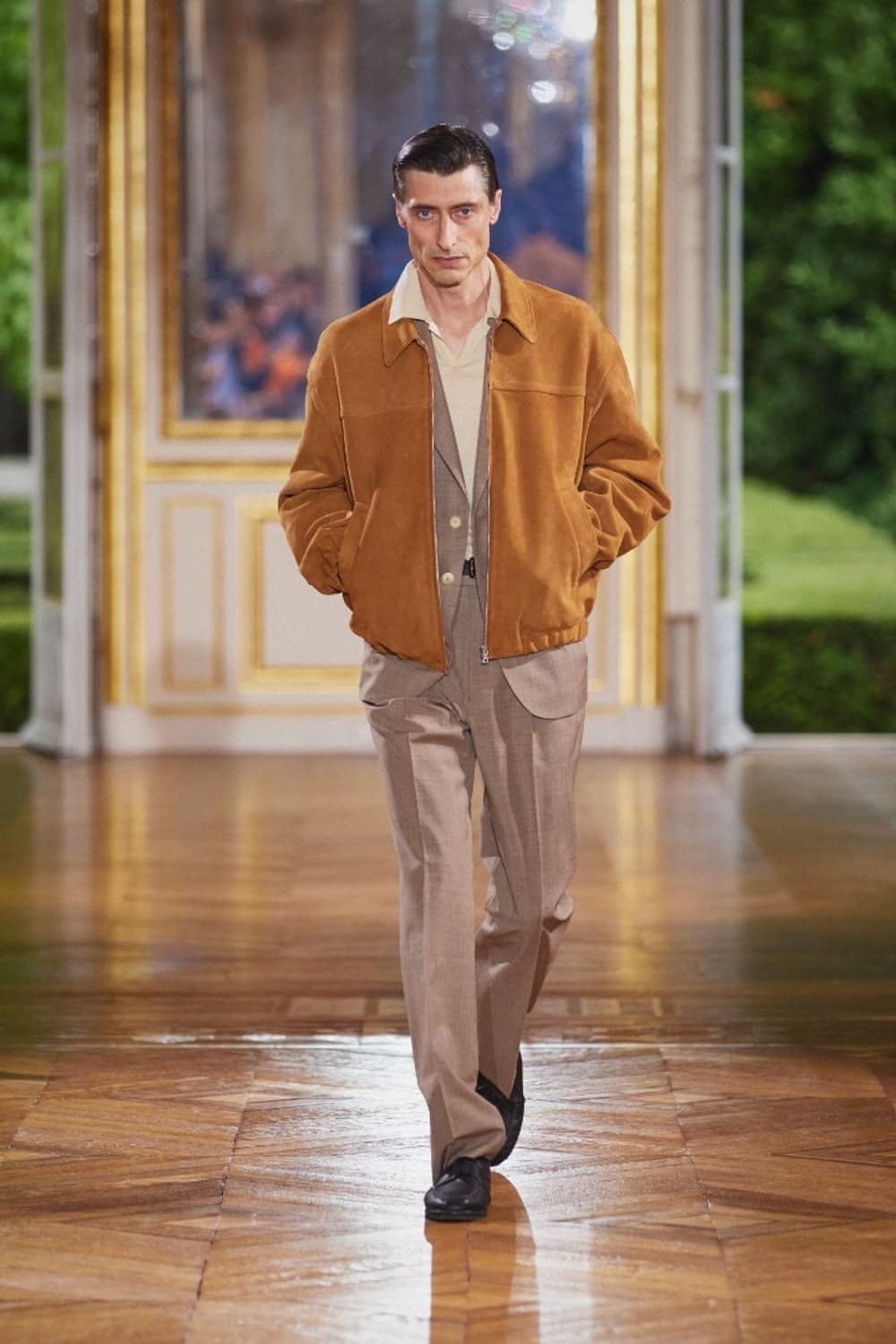 [3] 오라리 램 스웨이드 블루종 새상품 상품이미지5