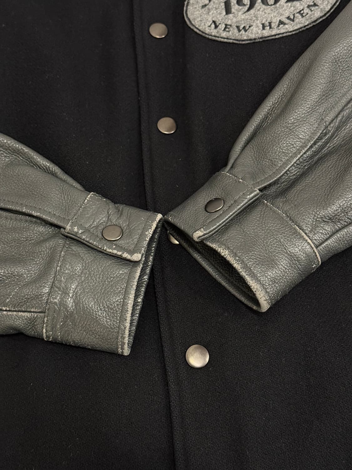 (M) J.PRESS 제이프레스 Leather Arm Varsity Ja 상품이미지7