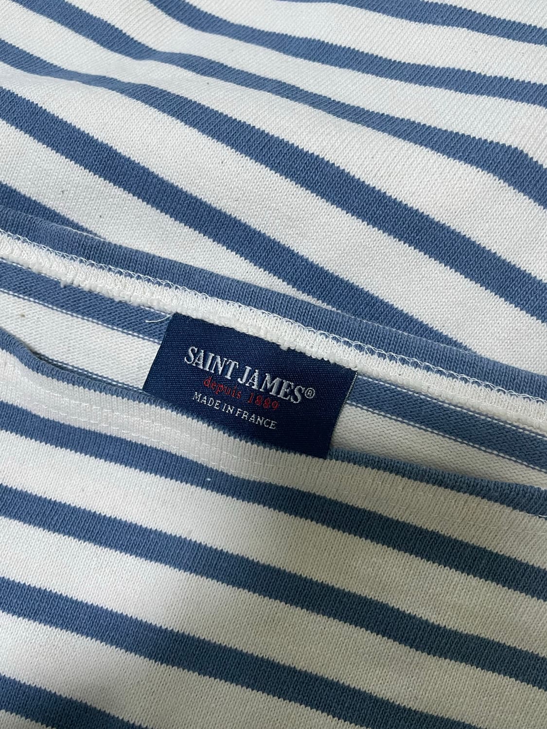 세인트제임스 스트라이프 엘보우 패치 블루 M 상품이미지3