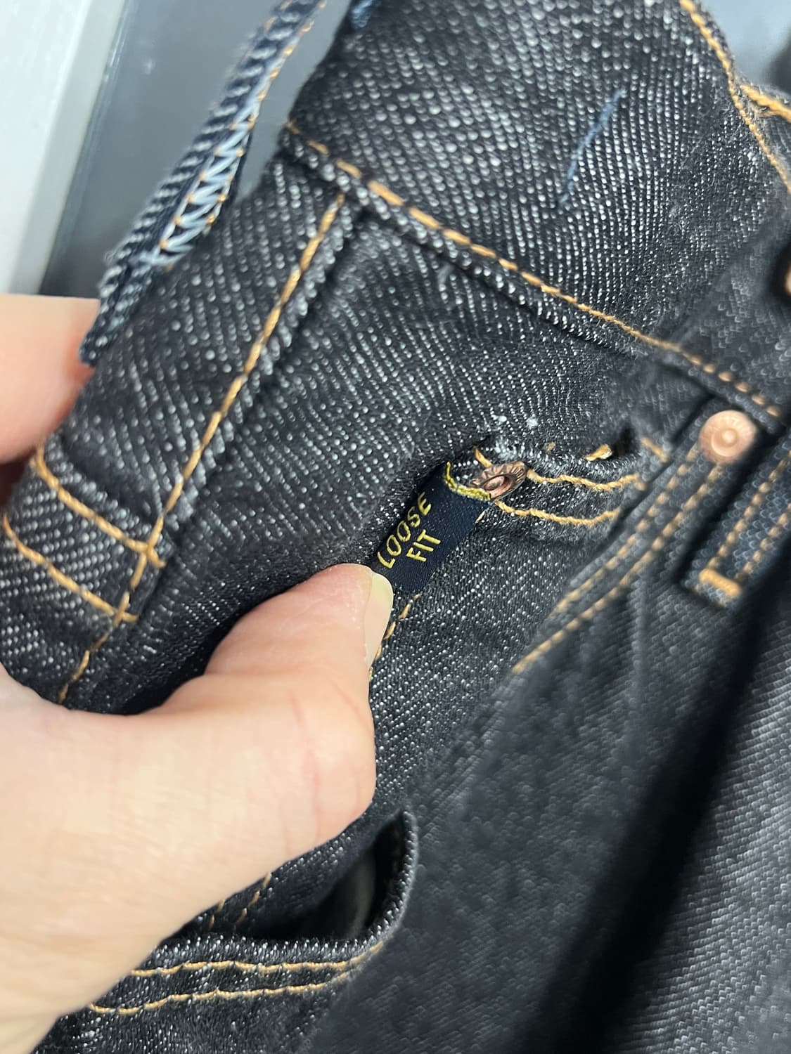 Nautica 노티카 진스 루즈핏 흑청 데님 팬츠 상품이미지5