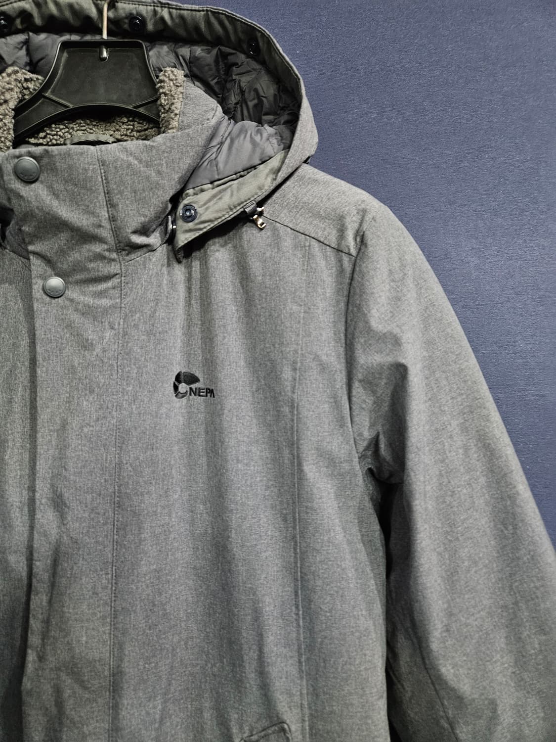 네파 고어텍스 그레이 남성 100 구스다운 롱패딩  상품이미지4