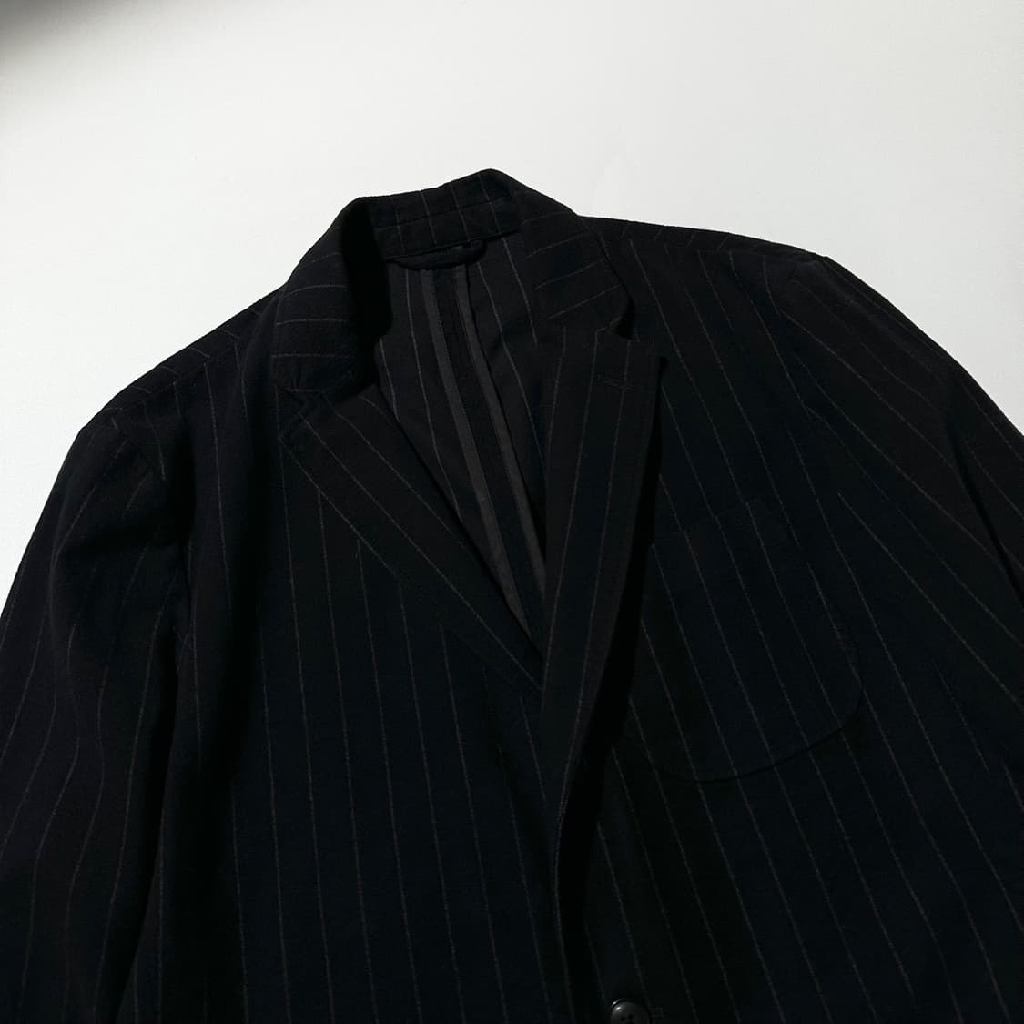 폴로 랄프로렌 스트라이프 싱글 3B 블레이저 자켓 블랙 상품이미지3