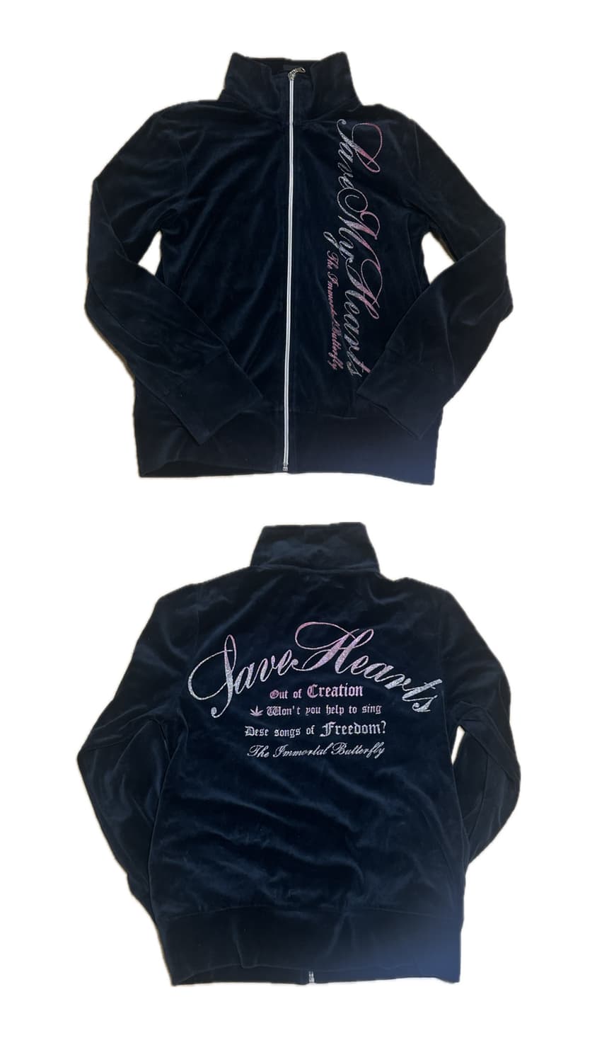 [빈티지] macalester 벨벳 후드집업 져지 힙한 갸루 일본느낌 상품이미지4